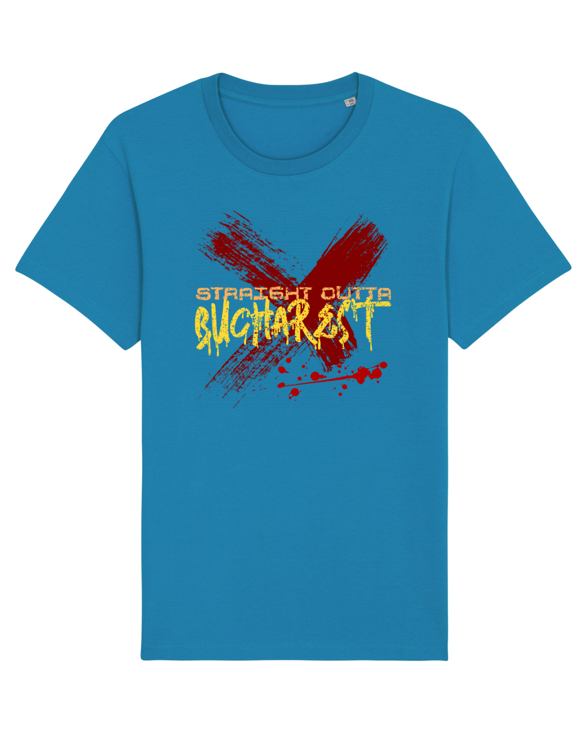 Tricou mânecă scurtă Unisex Rocker Azur