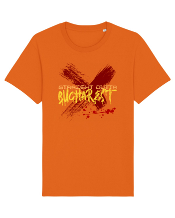 STRAIGHT OUTTA BUCHAREST - DIN BUCURESTI Bright Orange