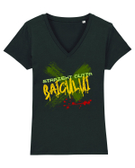 STRAIGHT OUTTA BAICULUI - DIN BAICULUI Tricou mânecă scurtă guler V Damă Evoker