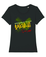 STRAIGHT OUTTA BAICULUI - DIN BAICULUI Tricou mânecă scurtă guler larg fitted Damă Expresser