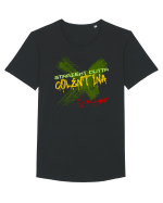 STRAIGHT OUTTA COLENTINA- DIN COLENTINA Tricou mânecă scurtă guler larg Bărbat Skater