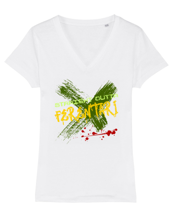 STRAIGHT OUTTA FERENTARI- DIN FERENTARI White