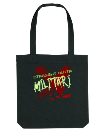 STRAIGHT OUTTA MILITARI- DIN MILITARI Black