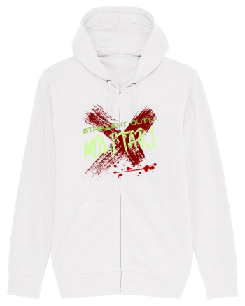 STRAIGHT OUTTA MILITARI- DIN MILITARI White