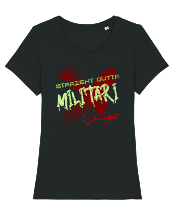 STRAIGHT OUTTA MILITARI- DIN MILITARI Black