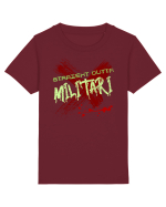 STRAIGHT OUTTA MILITARI- DIN MILITARI Tricou mânecă scurtă  Copii Mini Creator