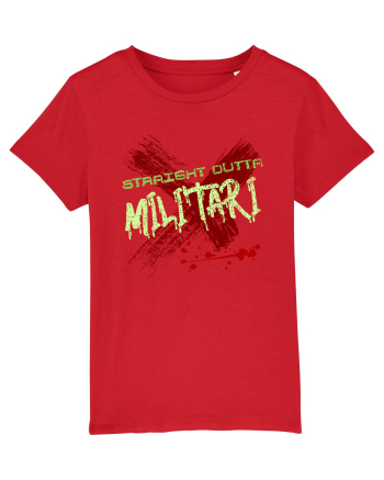 STRAIGHT OUTTA MILITARI- DIN MILITARI Red
