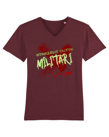 STRAIGHT OUTTA MILITARI- DIN MILITARI Burgundy