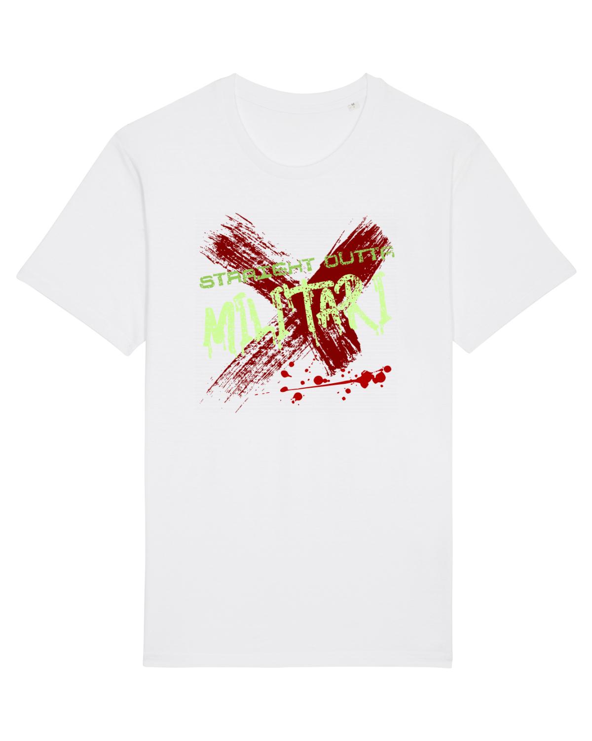 Tricou mânecă scurtă Unisex Rocker White