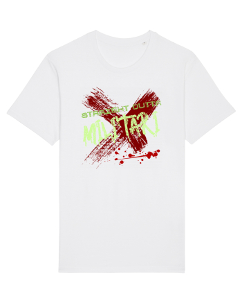 STRAIGHT OUTTA MILITARI- DIN MILITARI White