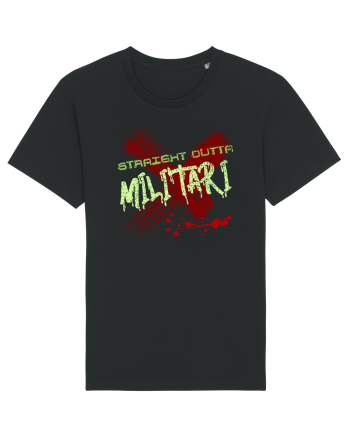 STRAIGHT OUTTA MILITARI- DIN MILITARI Black