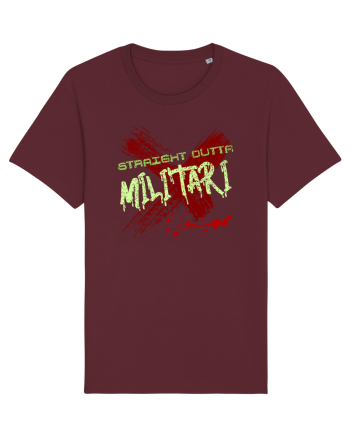 STRAIGHT OUTTA MILITARI- DIN MILITARI Burgundy