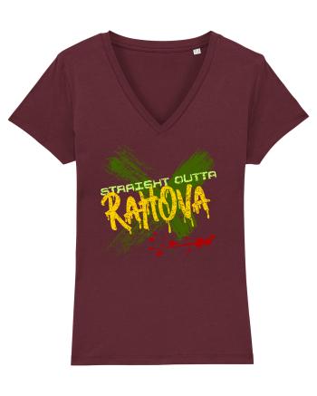STRAIGHT OUTTA RAHOVA- DIN RAHOVA Burgundy
