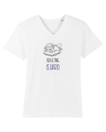 ADULTING IS HARD - E GREU SA FII ADULT Tricou mânecă scurtă guler V Bărbat Presenter