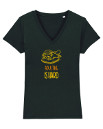 ADULTING IS HARD - E GREU SA FII ADULT 2 Tricou mânecă scurtă guler V Damă Evoker