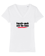 Lasă-mă să te las - negru Tricou mânecă scurtă guler V Damă Evoker