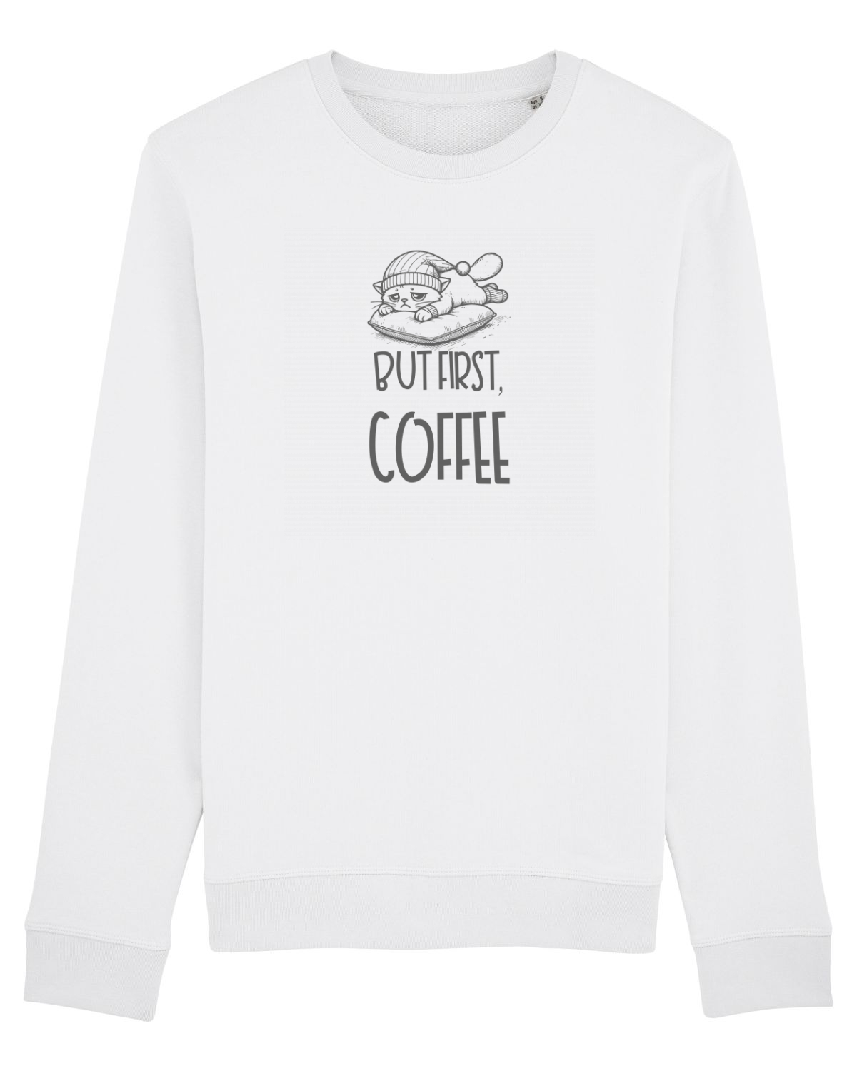 Bluză mânecă lungă Unisex Rise White