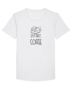 BUT FIRST, COFFEE - MAI INTAI CAFEAUA Tricou mânecă scurtă guler larg Bărbat Skater