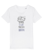 DO MORE OF WHAT MAKES YOU HAPPY Tricou mânecă scurtă  Copii Mini Creator