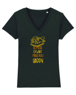 DO MORE OF WHAT MAKES YOU HAPPY 2 Tricou mânecă scurtă guler V Damă Evoker