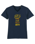 DO MORE OF WHAT MAKES YOU HAPPY 2 Tricou mânecă scurtă guler V Bărbat Presenter