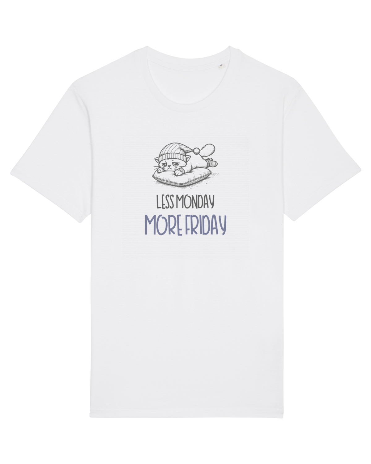 Tricou mânecă scurtă Unisex Rocker White