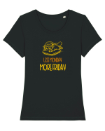 LESS MONDAY, MORE FRIDAY - MAI PUTINE ZILE DE LUNI, MAI MULTE DE VINERI 2 Tricou mânecă scurtă guler larg fitted Damă Expresser