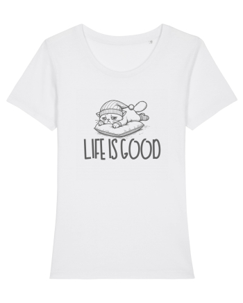 LIFE IS GOOD - VIATA E BUNA (cand dormi) White