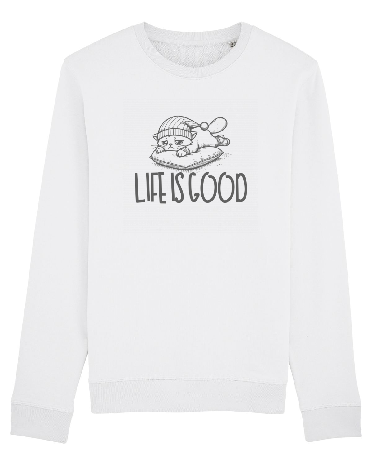 Bluză mânecă lungă Unisex Rise White