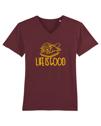 LIFE IS GOOD - VIATA E BUNA (cand dormi) 2 Burgundy