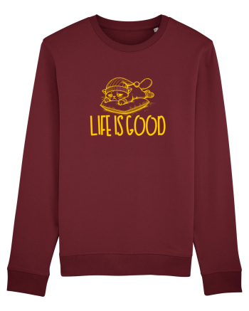 LIFE IS GOOD - VIATA E BUNA (cand dormi) 2 Burgundy