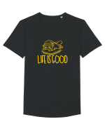 LIFE IS GOOD - VIATA E BUNA (cand dormi) 2 Tricou mânecă scurtă guler larg Bărbat Skater