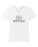 NAMASTAY IN BED - NAMASTE Tricou mânecă scurtă guler V Bărbat Presenter