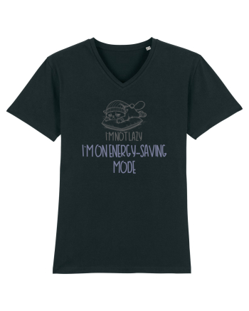 I`M NOT LAZY, I`M ON ENERGY SAVING MODE Black
