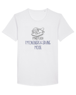 I`M NOT LAZY, I`M ON ENERGY SAVING MODE Tricou mânecă scurtă guler larg Bărbat Skater
