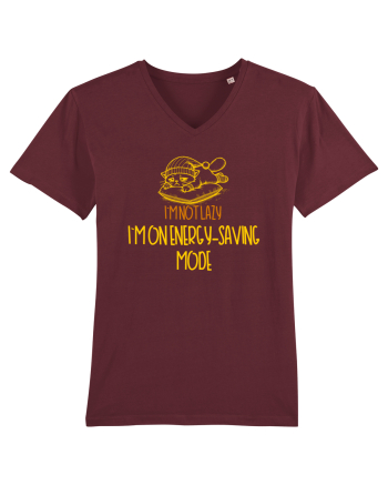 I`M NOT LAZY, I`M ON ENERGY SAVING MODE 2 Burgundy