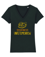 PROCRASTINORS, UNITE TOMORROW 2 Tricou mânecă scurtă guler V Damă Evoker
