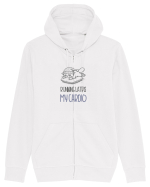 RUNNING LATE IS MY CARDIO Hanorac cu fermoar Unisex Connector