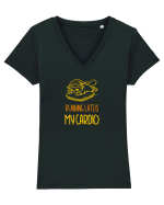 RUNNING LATE IS MY CARDIO 2 Tricou mânecă scurtă guler V Damă Evoker