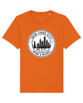 NYC Born & raised Bright Orange
