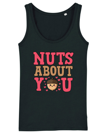 Nuts About You | Funny Valentine's Day Black