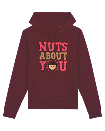 Nuts About You | Funny Valentine's Day Burgundy