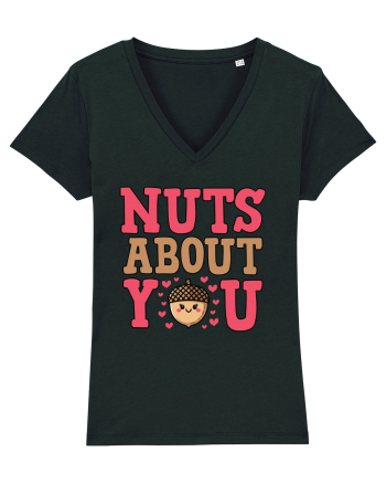 Nuts About You | Funny Valentine's Day Black