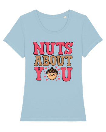 Nuts About You | Funny Valentine's Day Sky Blue