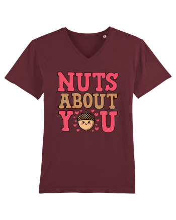 Nuts About You | Funny Valentine's Day Burgundy