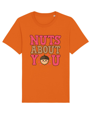 Nuts About You | Funny Valentine's Day Bright Orange