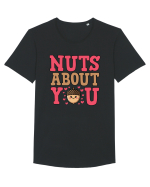 Nuts About You | Funny Valentine's Day Tricou mânecă scurtă guler larg Bărbat Skater