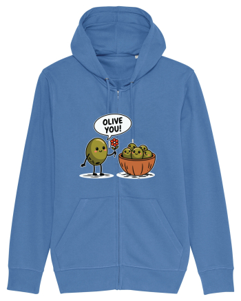 Olive You! | Lovely Puns Bright Blue