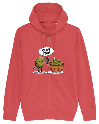 Olive You! | Lovely Puns Carmine Red