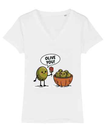Olive You! | Lovely Puns White
